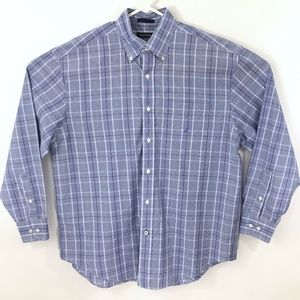 Nautica Mens Shirt L Button Down Long Sleeve EUC